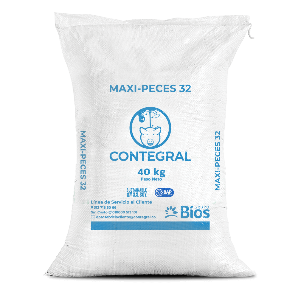 Imagen de CONTEGRAL Maxi Peces 32% 2.5mm 40 Kg