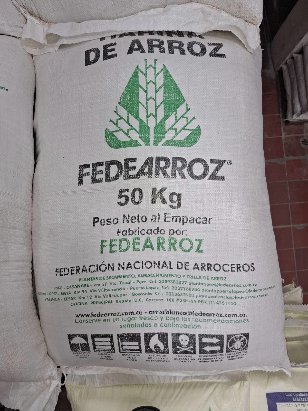 Imagen de HARINA DE ARROZ BLANCA X 50 KILOS