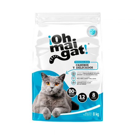 Imagen de OHMAIGAT GATOS CASEROS X 8 KG