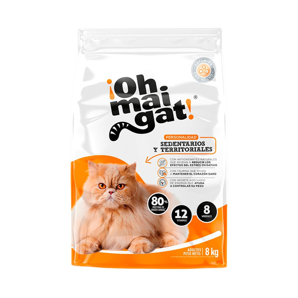 Imagen de OHMAIGAT GATOS SEDENTARIOS 8 KG