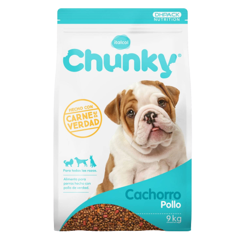 Imagen de ITALCOL CHUNKY CACHORROS X 9 Kg