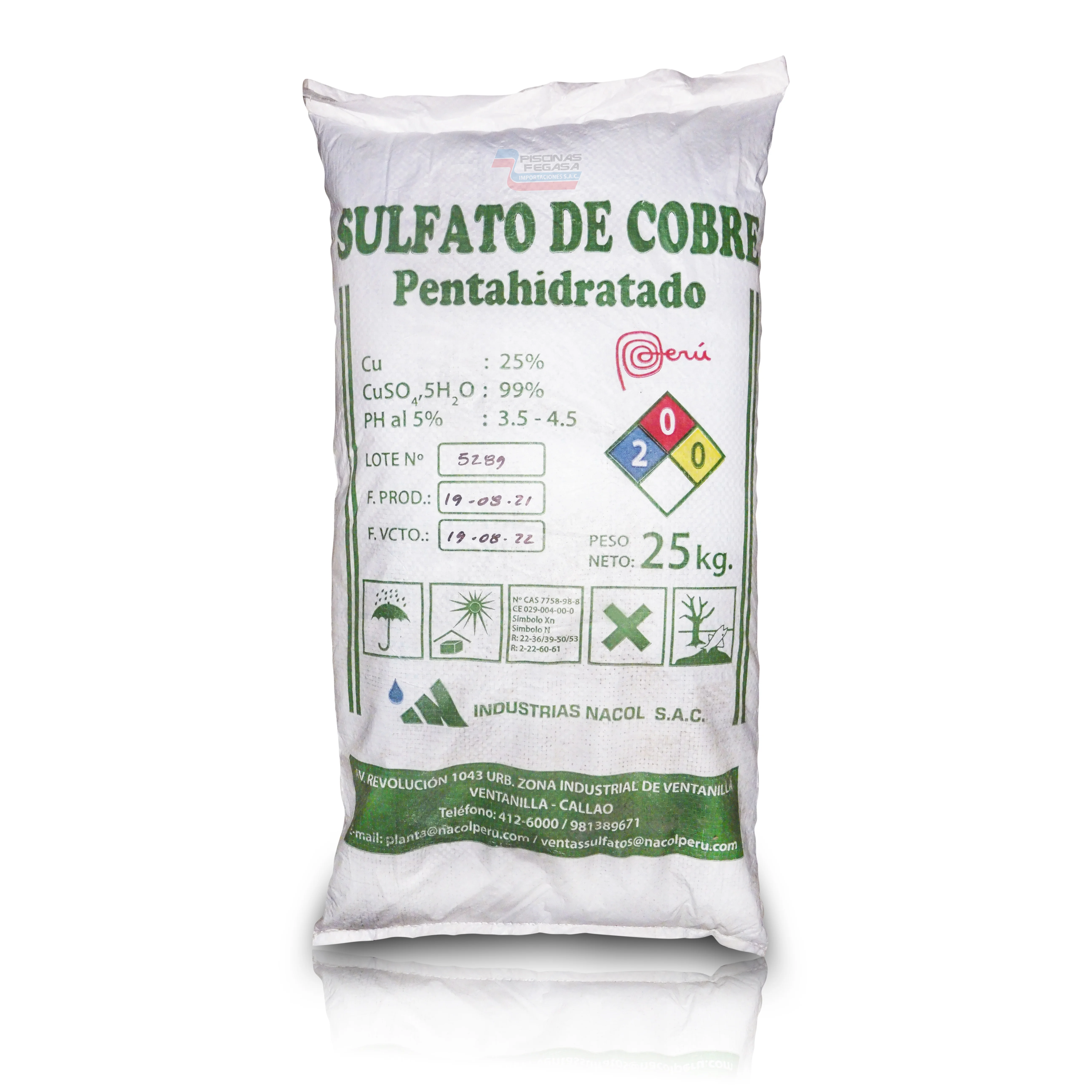 Imagen de SULFATO DE COBRE 25% X 25 Kg