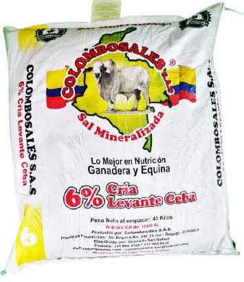 Imagen de SAL COLOMBOSALES AL 6% X 40 Kg